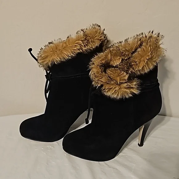 Nine West Black Suede Bootie - Picture 1 of 4